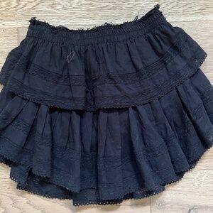 loveShackFancy black skirt, small